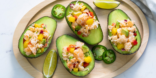 Lobster & Seafood Avocado Cups
