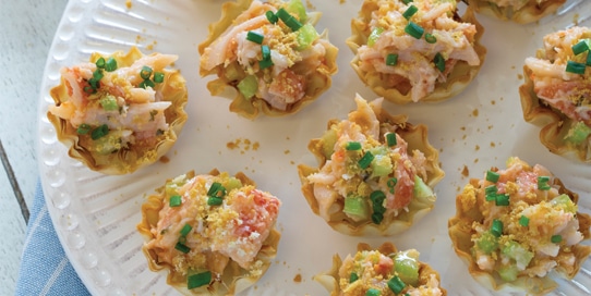 Lobster Salad Phyllo Cups