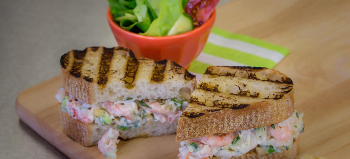 Shrimp and Seafood Salad Panini