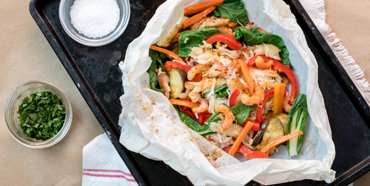 Bombay Seafood Papillote